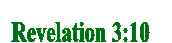 Revelation 3:10 