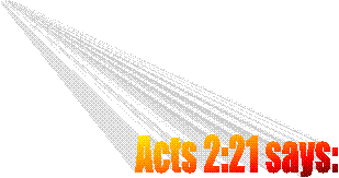 Acts 2:21 says: